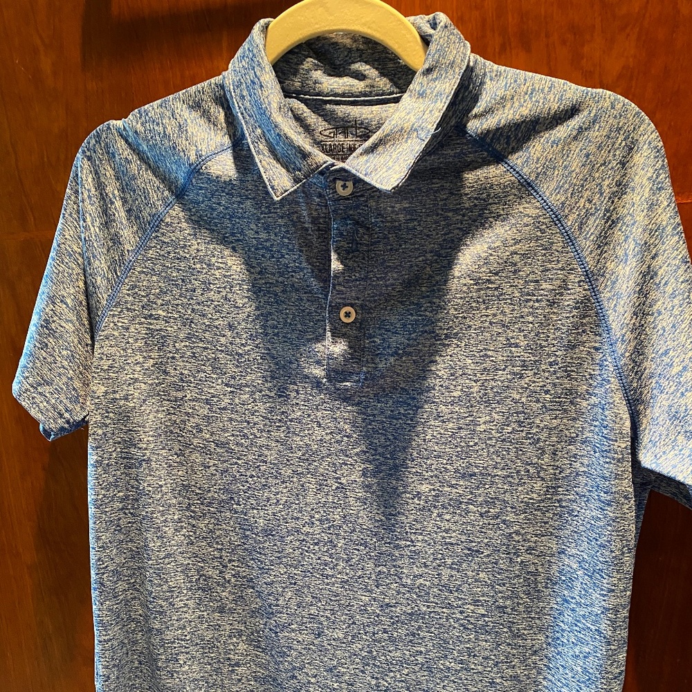 Boys Size XL Blue Garb Quick Dry Golf Shirt